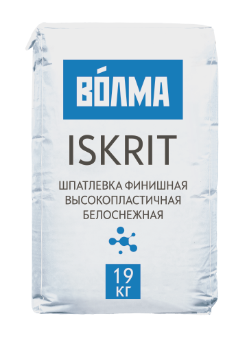 

Шпатлевка финишная полимерная ВОЛМА "ISKRIT" 19 кг