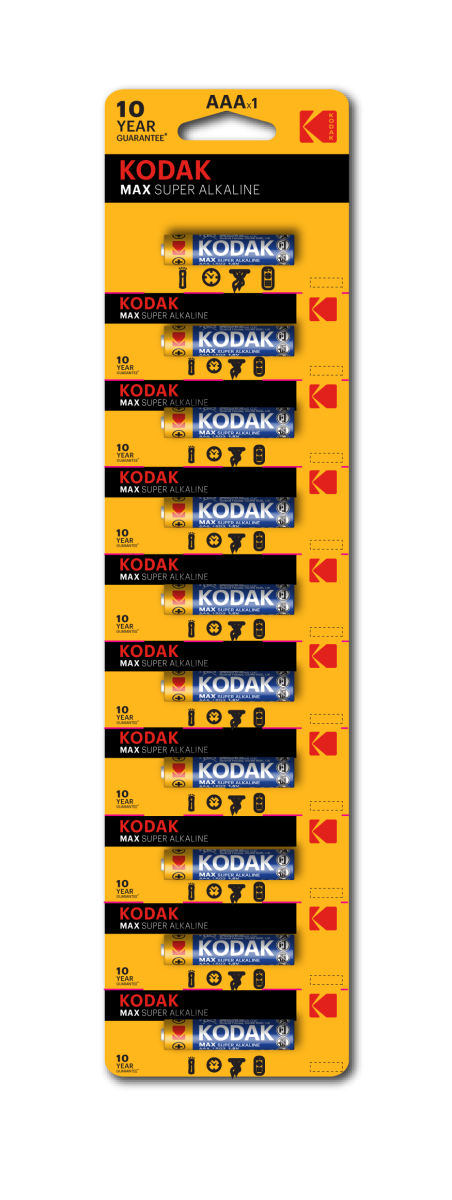 Эл. питания LR03/AAA (1 шт) LR03-10BL MAX SUPER Alkaline Kodak  - купить