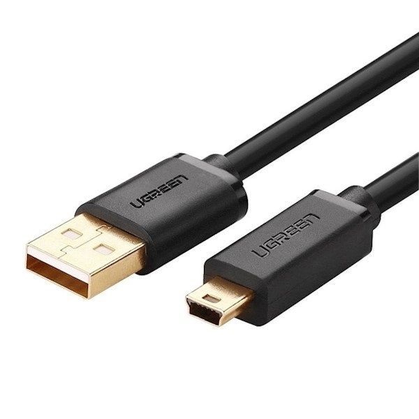 

Кабель UGREEN US132-10355 USB 2.0 to Mini USB (5 Pin) 1m Black