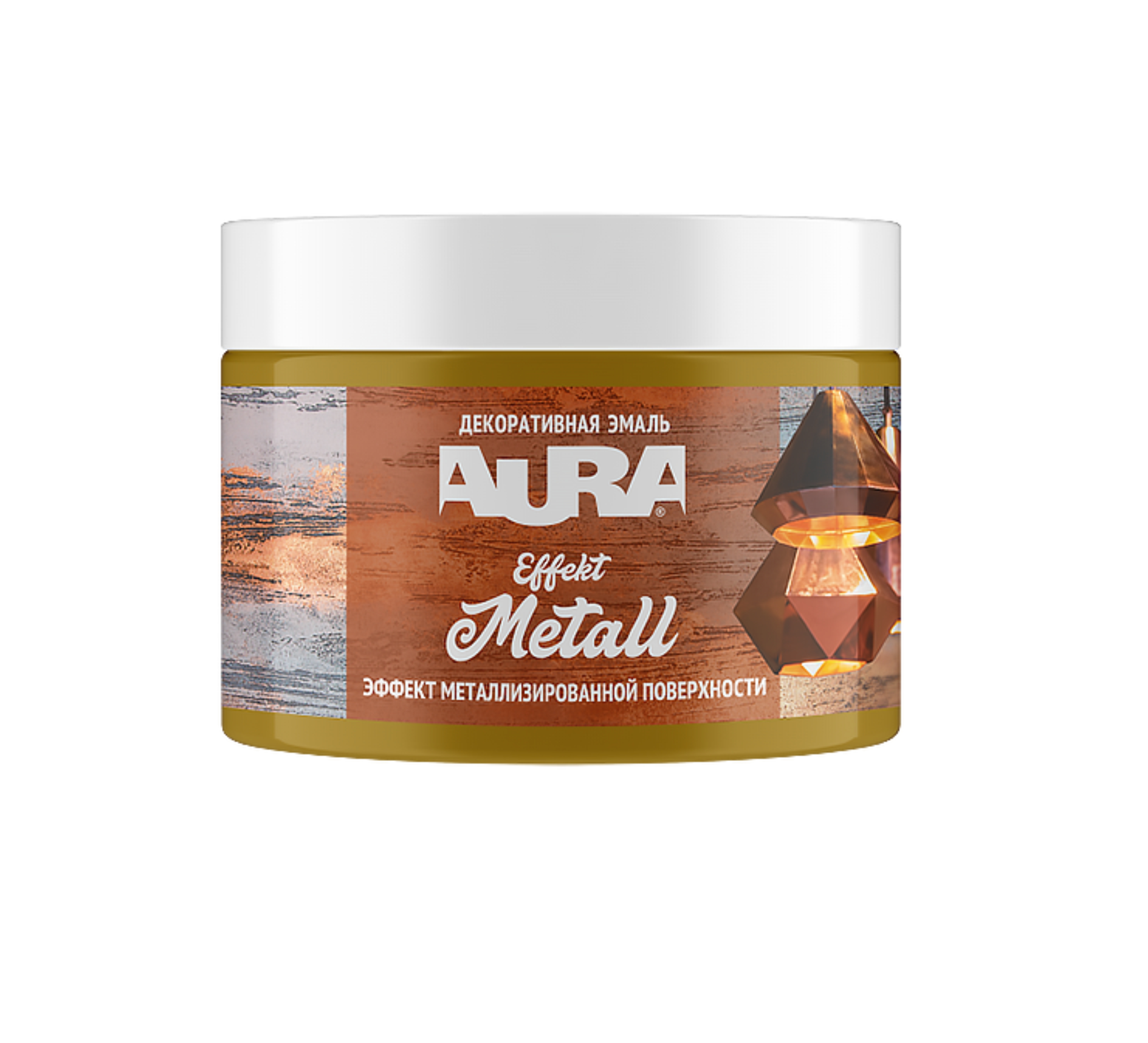 Эмаль декоративная AURA Effekt Metall металл 0, 8 кг  - купить