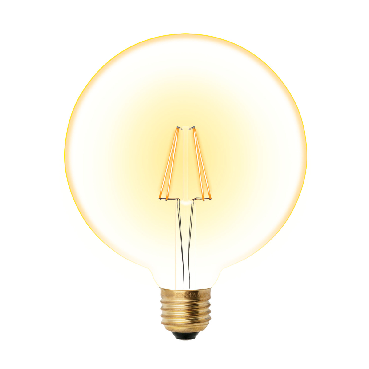 Лампа светодиодная G125 8Вт Е27 GOLDEN Vintage LED Uniel -  в ОМА