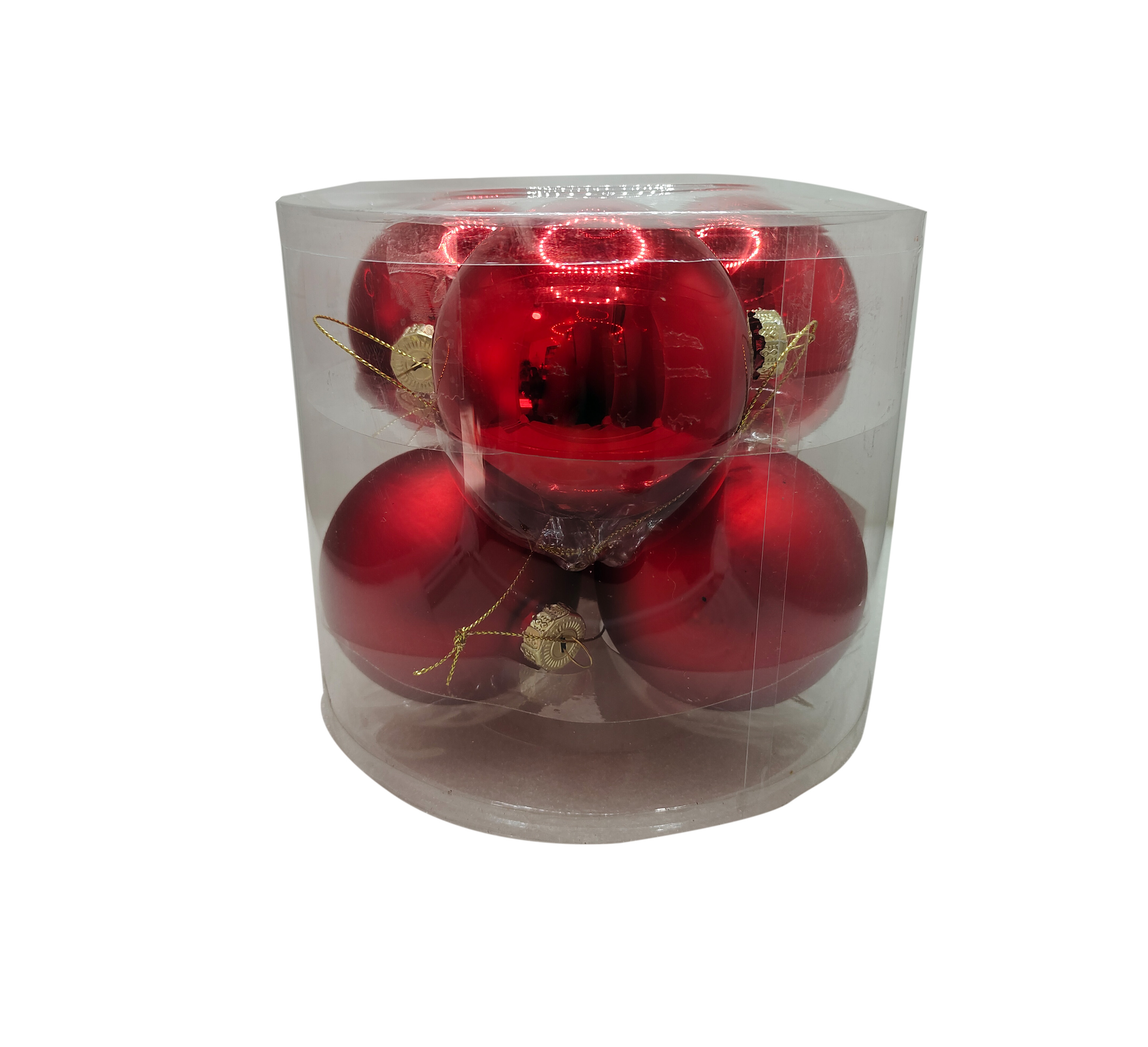 

Набор шаров из стекла Basic Red, 8см, 6шт, арт. ABR702520