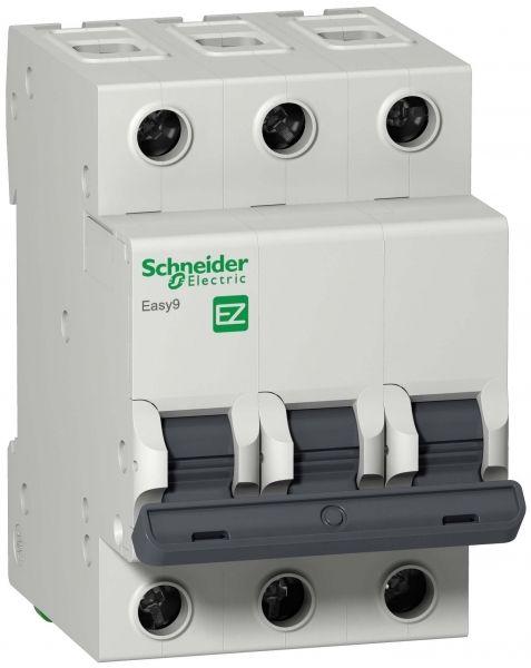 Выключатель автоматический EASY 9 3Р 50А 4, 5кА хар-ка С Schneider Electric EZ9F34350, Schneider Electric  - купить