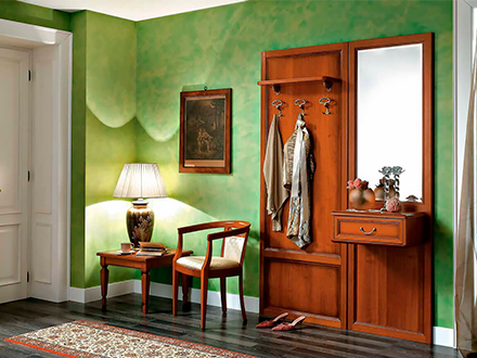 Дизайн зеленой комнаты